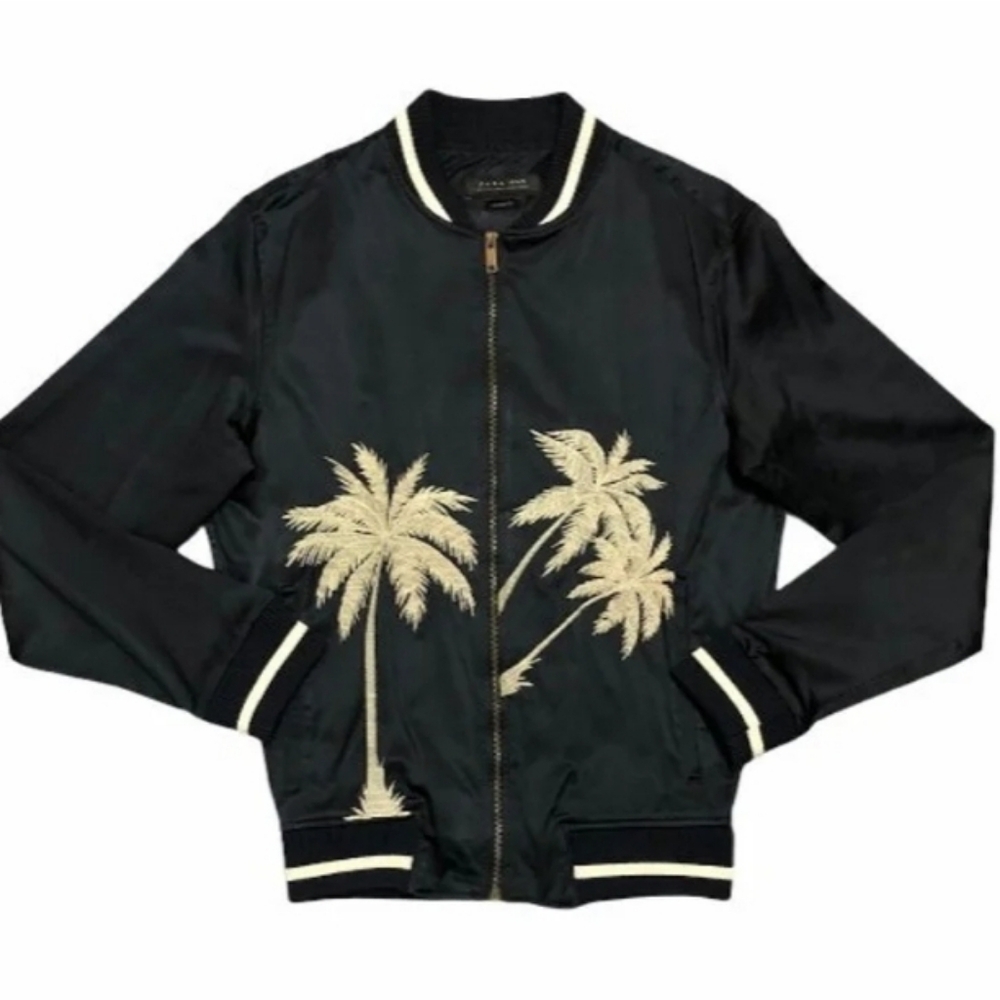 Zara bomber satin  jacket